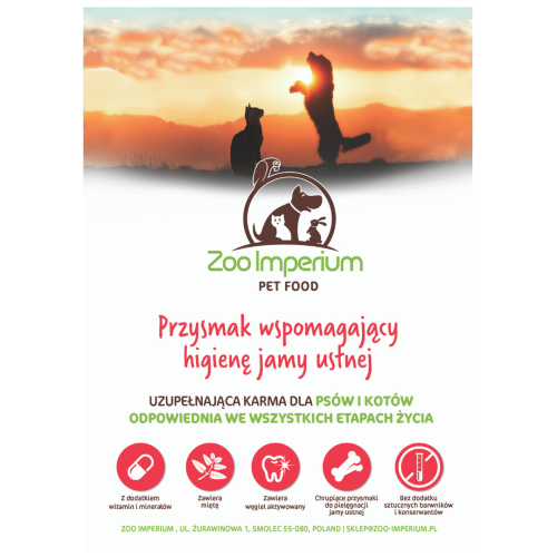 Zoo-Imperium - grain free przysmaki - wspomagające higienę jamy ustnej 70 g