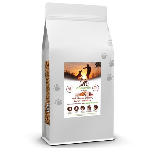Zoo-Imperium - Indyk z kaczką i batatami 6 kg - karma grain free dla szczeniąt małych ras