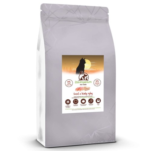 Zoo-Imperium - łosoś z białą rybą 1,5 kg - sucha karma grain free dla sterylizowanego kota