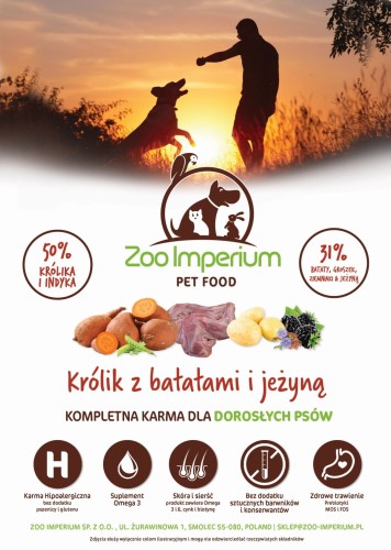 Zoo-Imperium - Królik i indyk z batatami i jeżyną 12kg - karma grain free dla psa_2