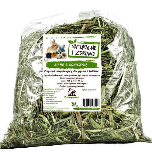 Naturalne i Zdrowe - Siano z koniczyną 300 g.