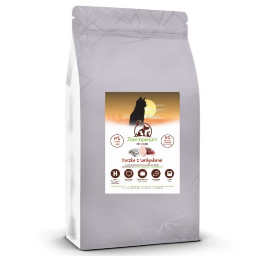 Zoo-Imperium - kaczka z sardynkami 5 kg - sucha karma grain free dla sterylizowanego kota