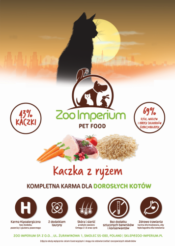 Zoo-Imperium - Kaczka z ryżem 6 kg- hipoalergiczna sucha karma dla kota_2