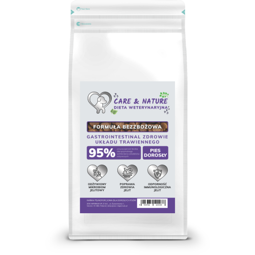 Care and Nature Dieta Weterynaryjna Zdrowie układu trawiennego 1,5 kg