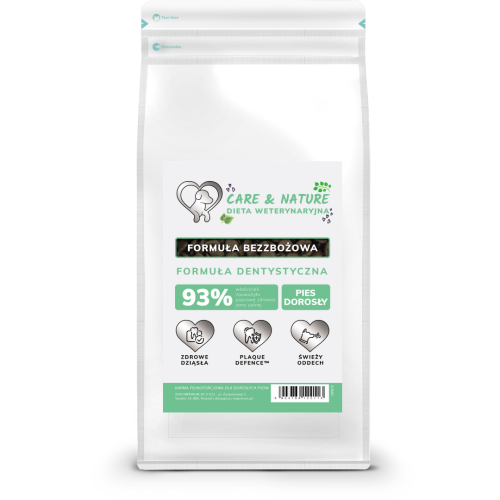 Care and Nature Dieta Weterynaryjna Formuła Dentystyczna 1,5 kg