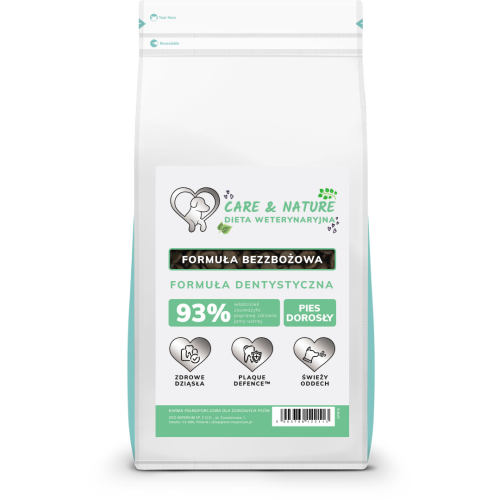 Care and Nature Dieta Weterynaryjna Formuła Dentystyczna 10 kg