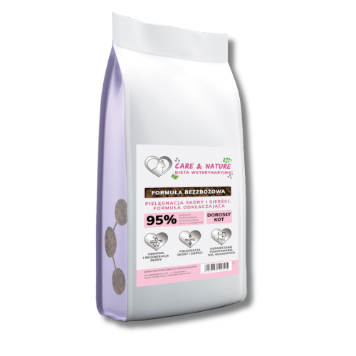 Care and Nature Dieta Weterynaryjna dla kota pielęgnacja skóry i sierści 5 kg