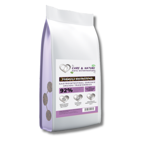 Care and Nature Dieta Weterynaryjna dla kota Gastrointestinal zdrowie układu trawiennego 5 kg