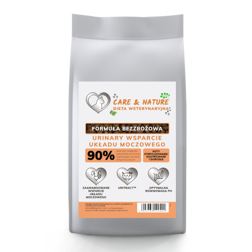 Care and Nature Dieta Weterynaryjna dla kota Urinary wsparcie układu moczowego  1,5 kg