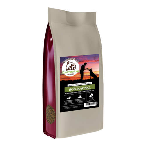 Zoo-Imperium Wilderness 80 – Kaczka z Wołowiną Angus 10 kg