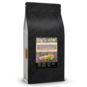 Care and Nature - Indyk i Wieprzowina 65%, warzywa i owoce 35% - sucha karma dla szczeniąt 6 kg.