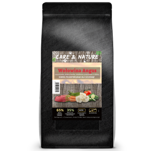 Care and Nature - Wołowina Angus 65%, warzywa i owoce 35% - sucha karma dla szczeniąt 6 kg.