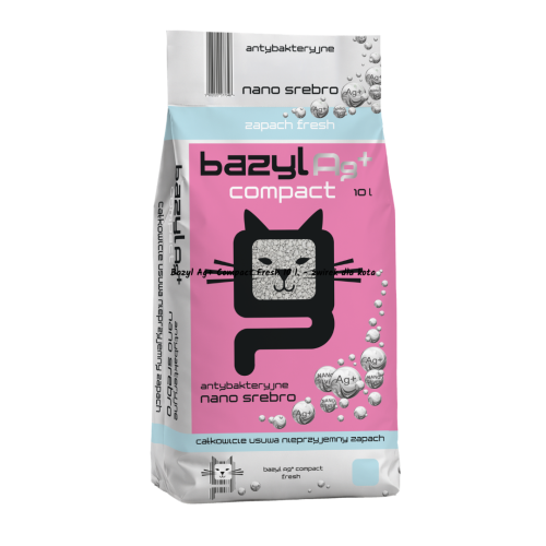 Bazyl Ag+ Compact Fresh 10 l. - żwirek dla kota.png
