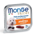MONGE PIES FRESH tacka PASZTET Z KACZKĄ 100g