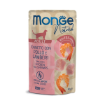 Monge Natural - tuńczyk z kurczakiem i krewetkami - saszetka dla kota 80 g.