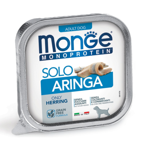 Monge Monoprotein Dog Solo śledź 150 g – mokra karma dla psa