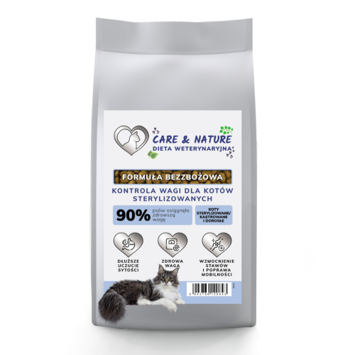 Care and Nature Dieta Weterynaryjna dla kota Kontrola Wagi dla kotów sterylizowanych 5 kg