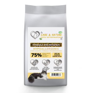 Care and Nature Dieta Weterynaryjna dla kota Hypoallergenic Kompleksowa Formuła Prozdrowotna 5 kg