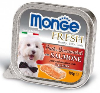 MONGE PIES FRESH tacka PASZTET Z ŁOSOSIEM 100g